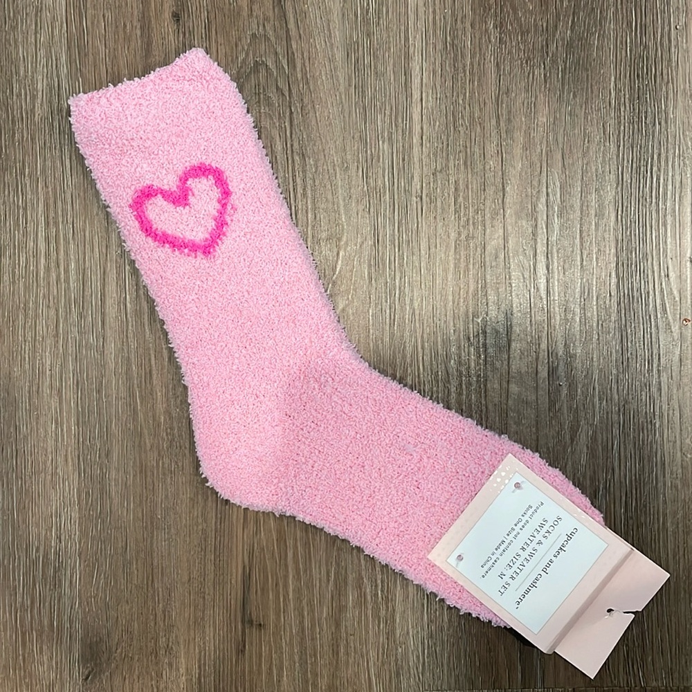 Cupcakes and Cashmere Heart Socks